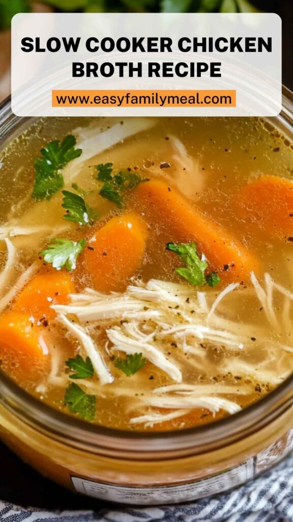 Slow Cooker Chicken Broth Recipe