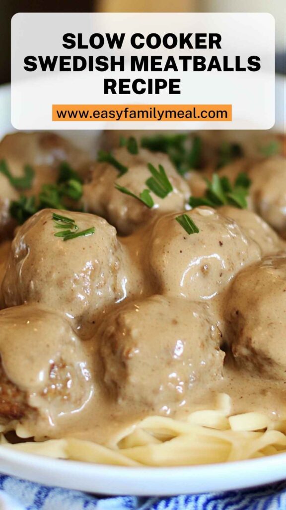 Slow Cooker Swedish Meatballs Recipe