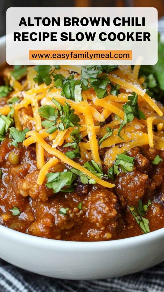 Alton Brown Chili Recipe Slow Cooker