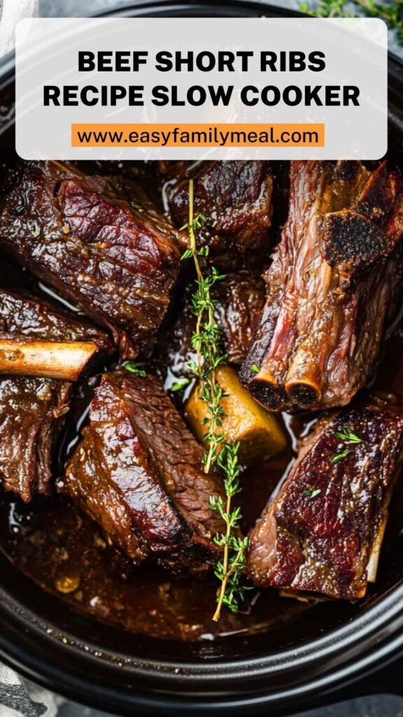 Beef Short Ribs Recipe Slow Cooker