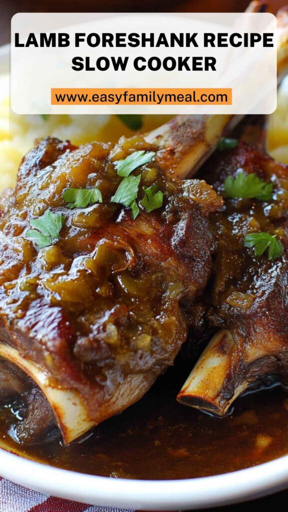 Lamb Foreshank Recipe Slow Cooker