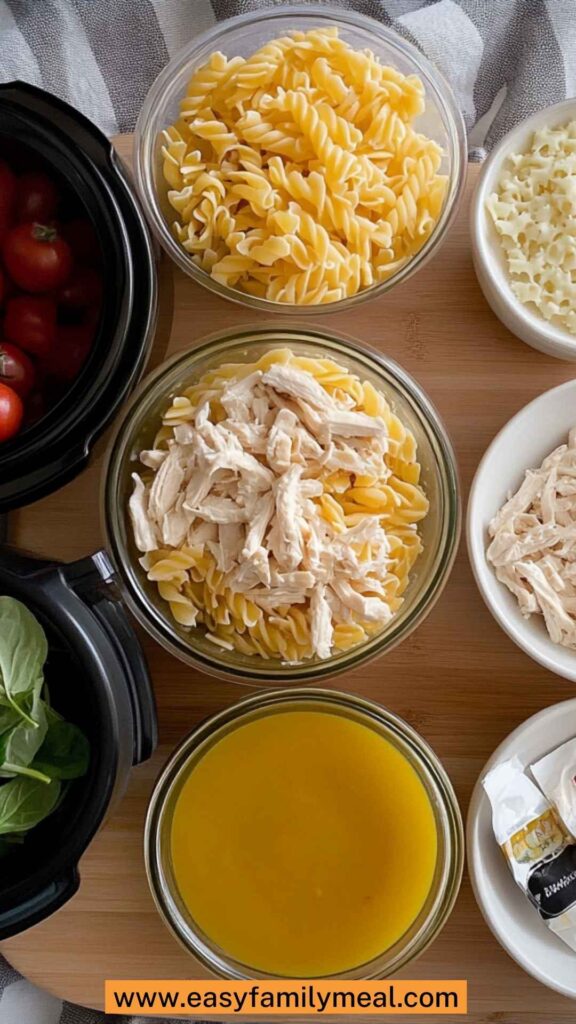 Olive Garden Chicken Pasta in Slow Cooker Copycat Recipe