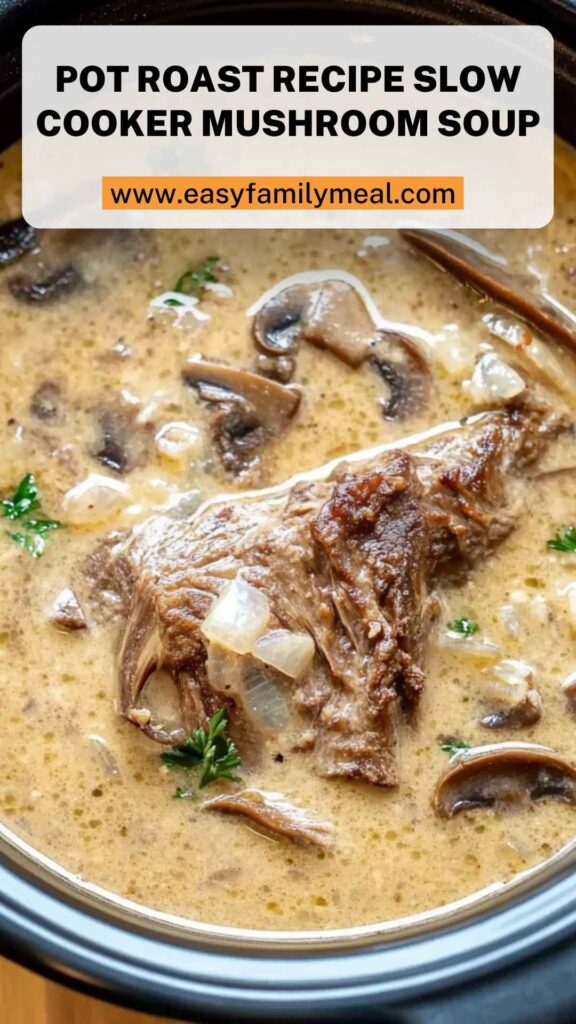 Pot Roast Recipe Slow Cooker Mushroom Soup