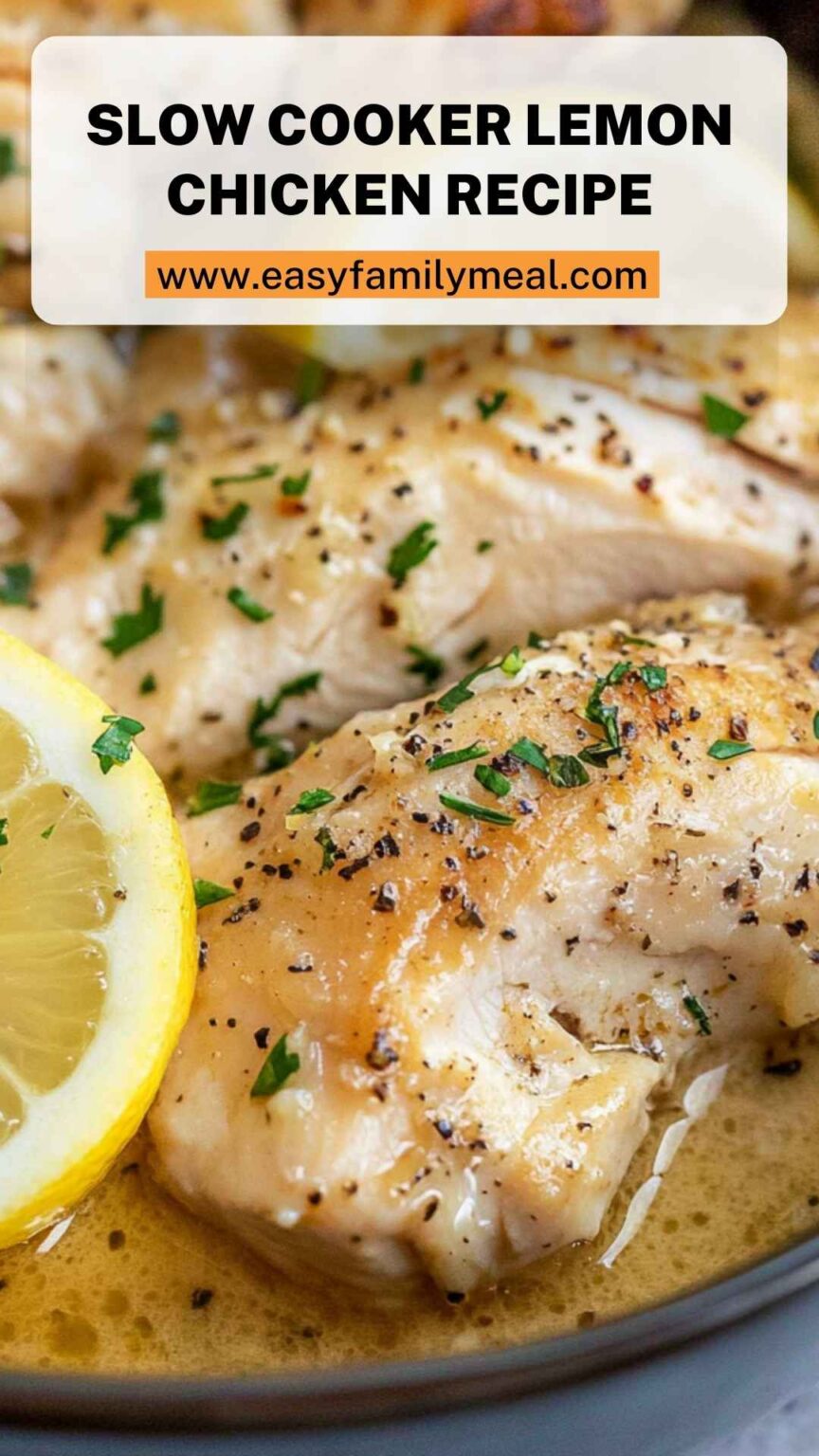 Slow Cooker Lemon Chicken Recipe - Easy Family Meal