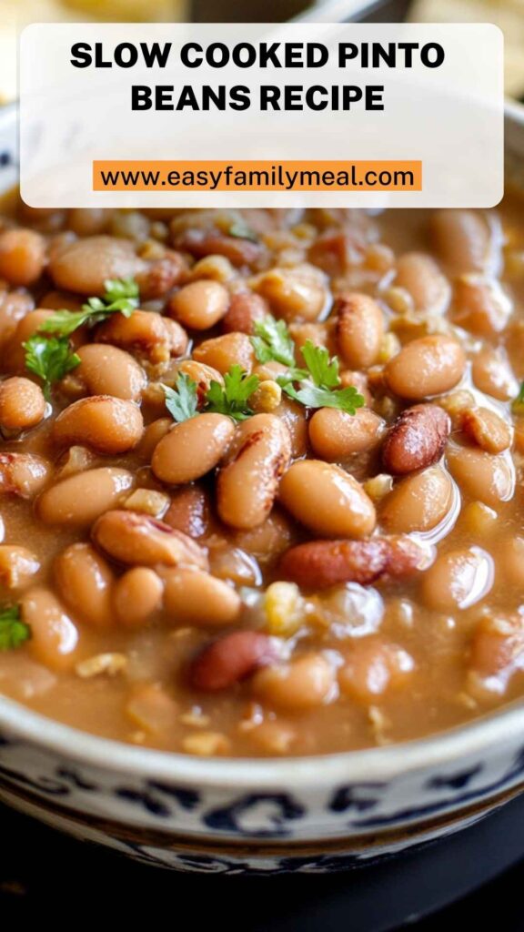 Slow Cooked Pinto Beans Recipe