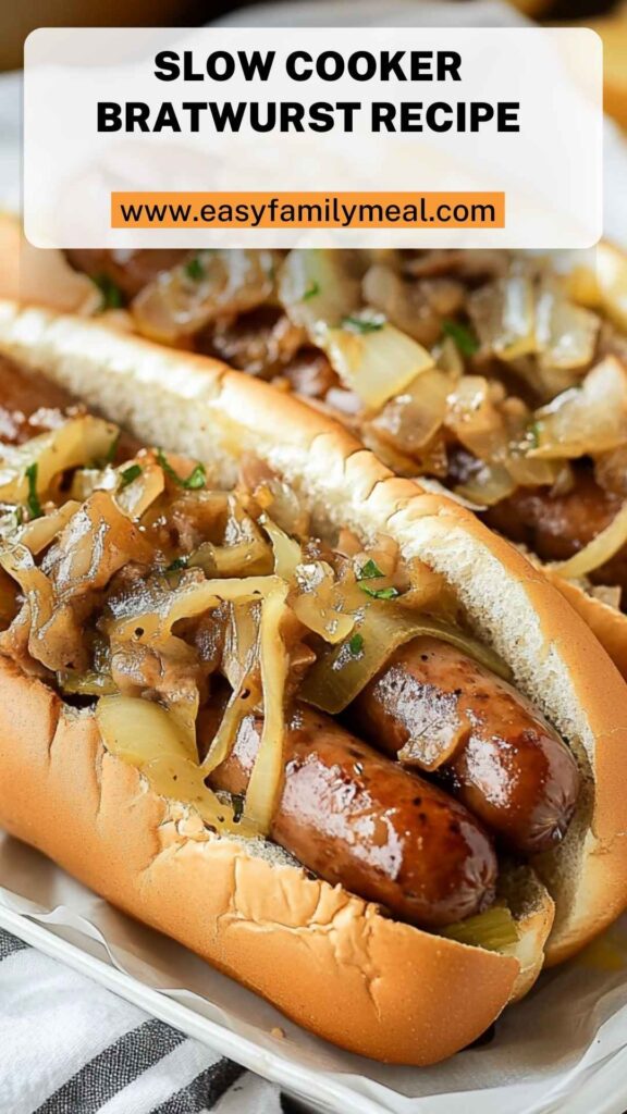 Slow Cooker Bratwurst Recipe