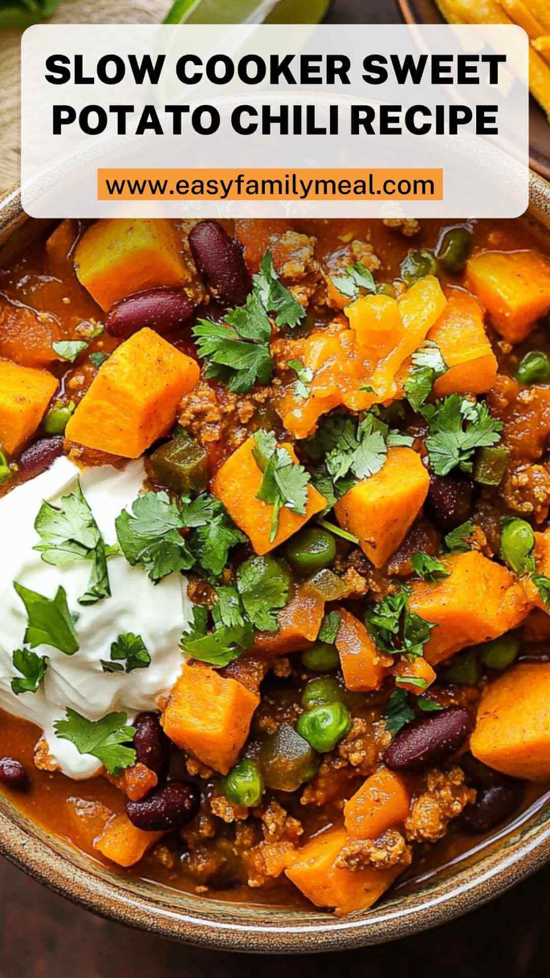 Slow Cooker Sweet Potato Chili Recipe