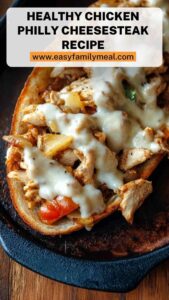Healthy Chicken Philly Cheesesteak Recipe