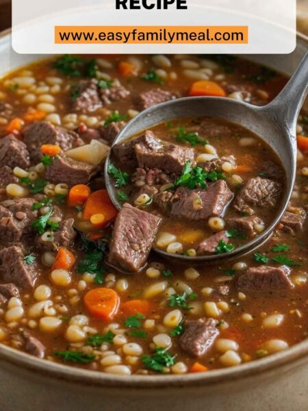 Beef Barley Soup Recipe