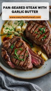 Pan-Seared Steak With Garlic Butter