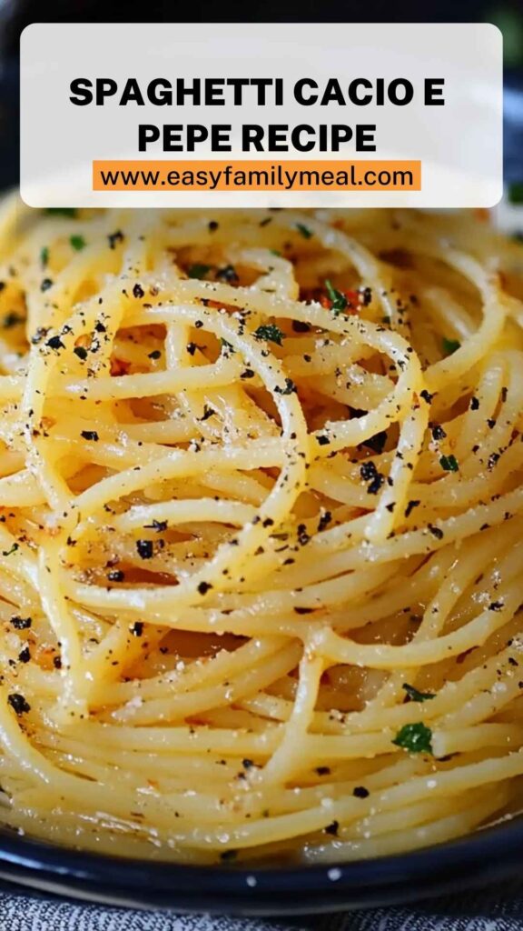 Spaghetti Cacio E Pepe Recipe