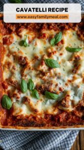 Cavatelli Recipe