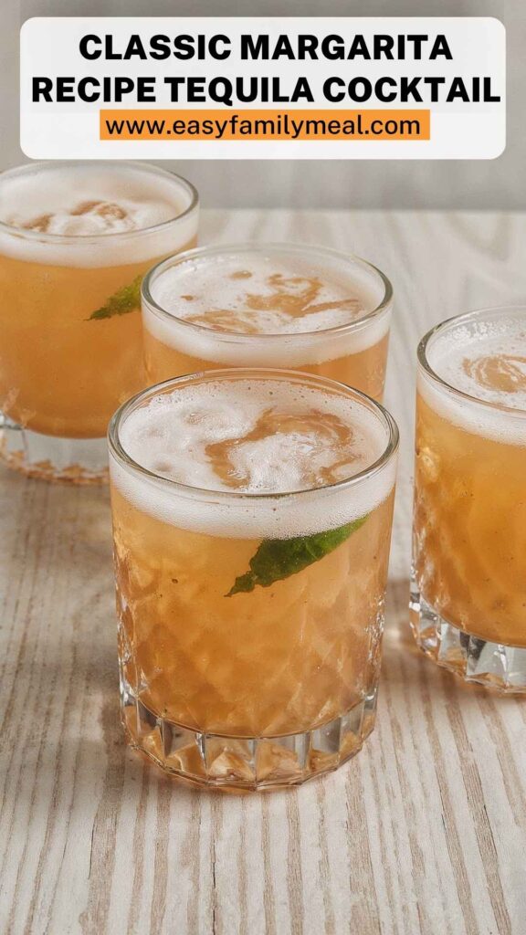 Classic Margarita Recipe Tequila Cocktail