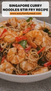 Singapore Curry Noodles Stir Fry Recipe