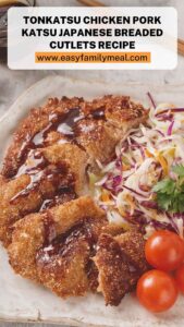 Tonkatsu Chicken Pork Katsu Japanese Breaded Cutlets Recipe