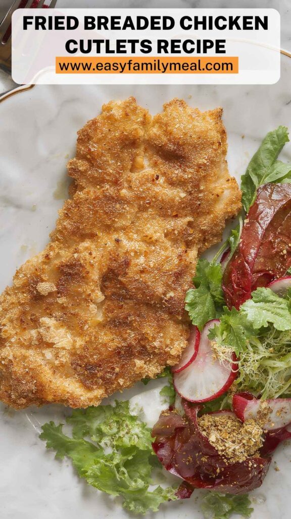 Fried Breaded Chicken Cutlets Recipe
