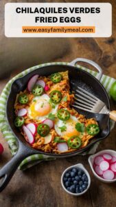 Chilaquiles Verdes Fried Eggs