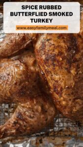 Spice Rubbed Butterflied Smoked Turkey