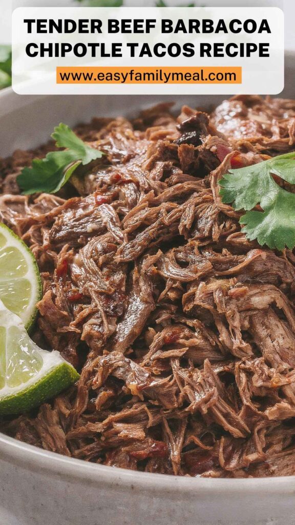 Tender Beef Barbacoa Chipotle Tacos Recipe