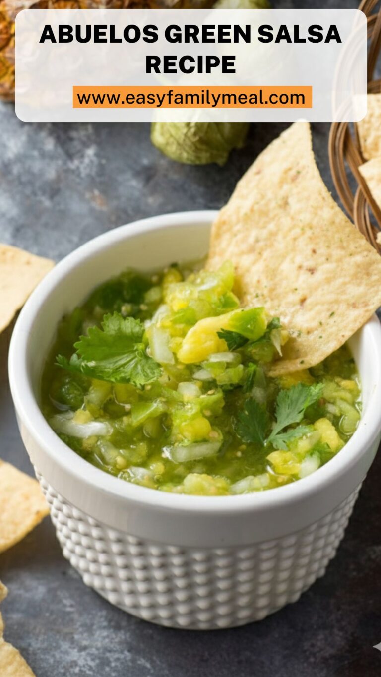 Abuelos Green Salsa Recipe – Easy Family Meal