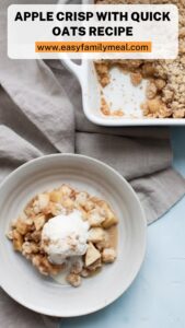 Apple Crisp With Quick Oats Recipe