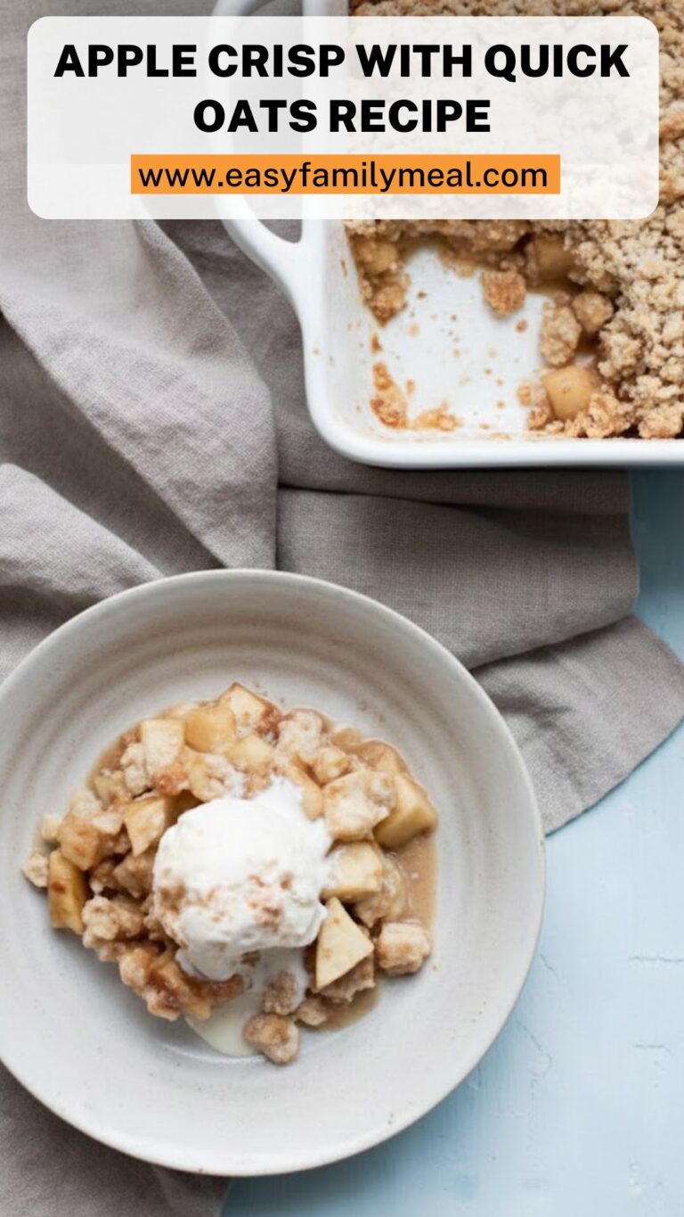 Apple Crisp With Quick Oats Recipe – Easy Family Meal