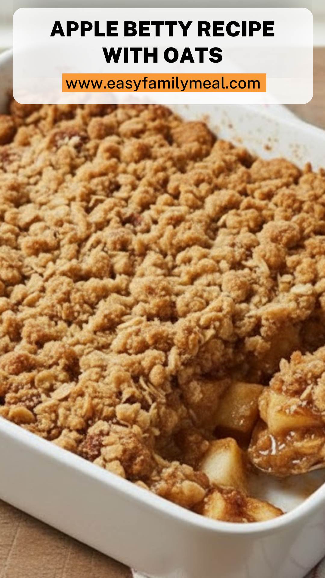 Apple Betty Recipe With Oats