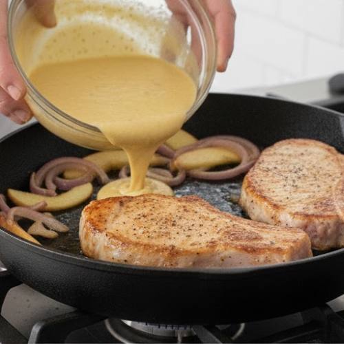 Step 5: Combine with the Chicken Stock Mixture