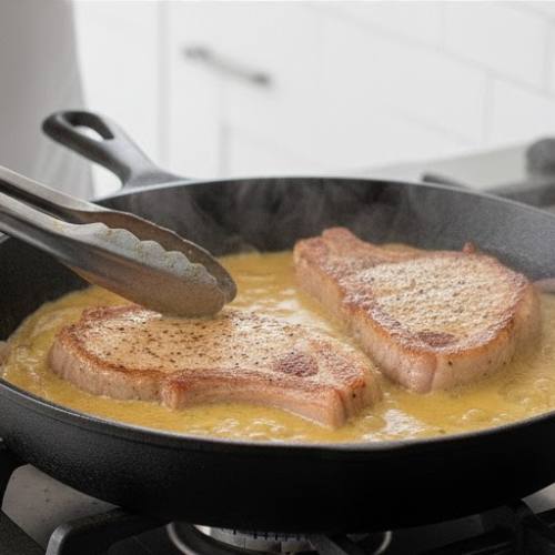 Step 6: Finish Cooking the Pork Chops