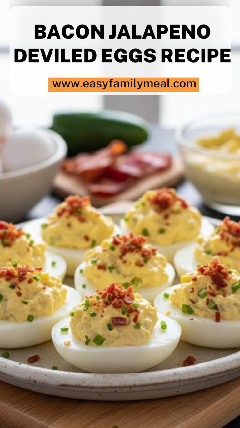 Bacon Jalapeno Deviled Eggs Recipe – Easy Family Meal