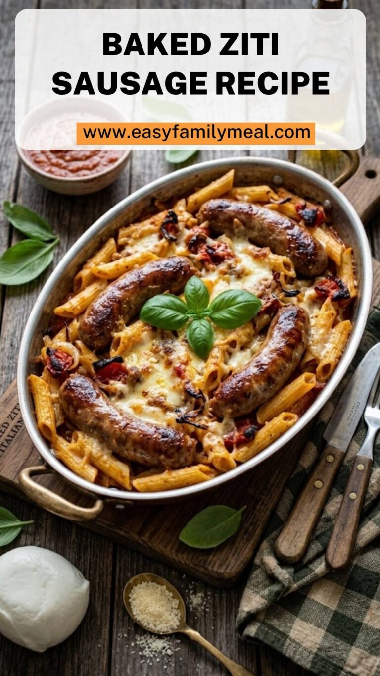 Baked Ziti Sausage Recipe – Easy Family Meal