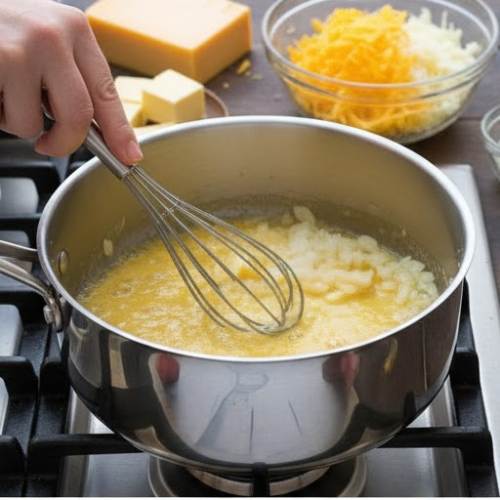 Step 3: Prepare the Cheesy Sauce