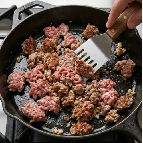 Step 3: Sauté the Sausage Step 3: Sauté the Sausage