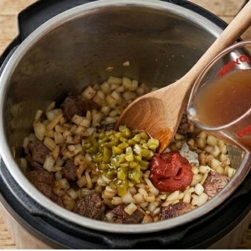 Step 5: Deglaze the Pot Step 5: Deglaze the Pot