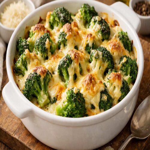 Cheesy Baked Broccoli Recipe