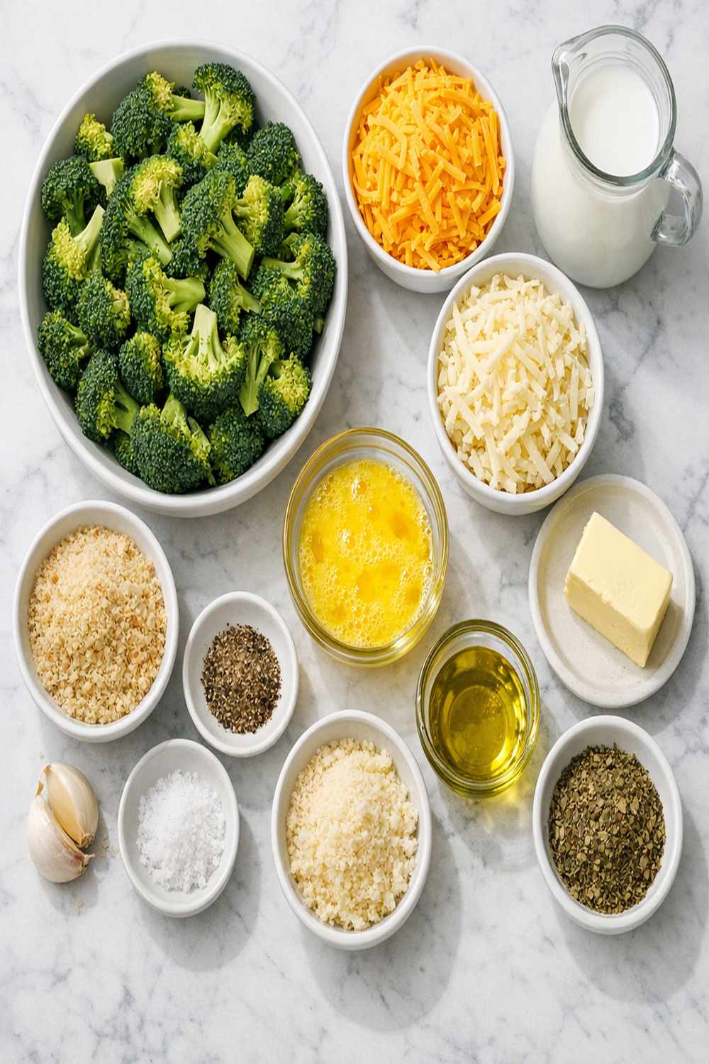 Cheesy Baked Broccoli Recipe ingredients