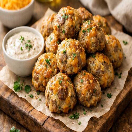 Cheesy Sausage Balls Recipe