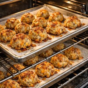 Cheesy Sausage Balls Recipe step 6