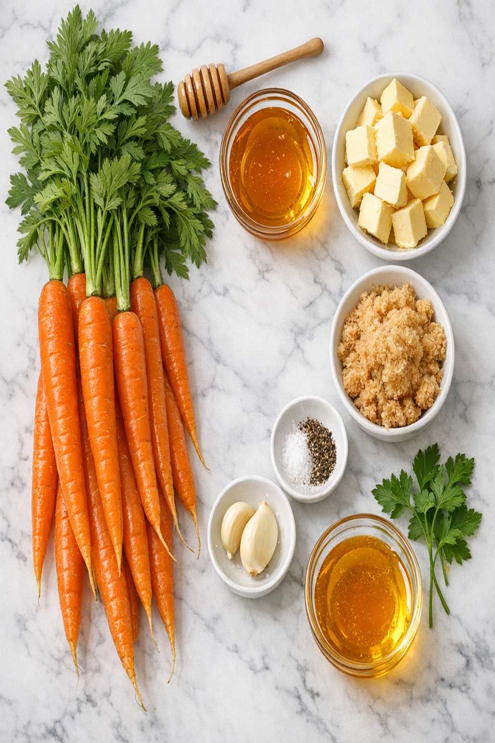 Honey Butter Carrots Recipe ingredients
