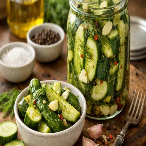 Refrigerator Pickles Recipe