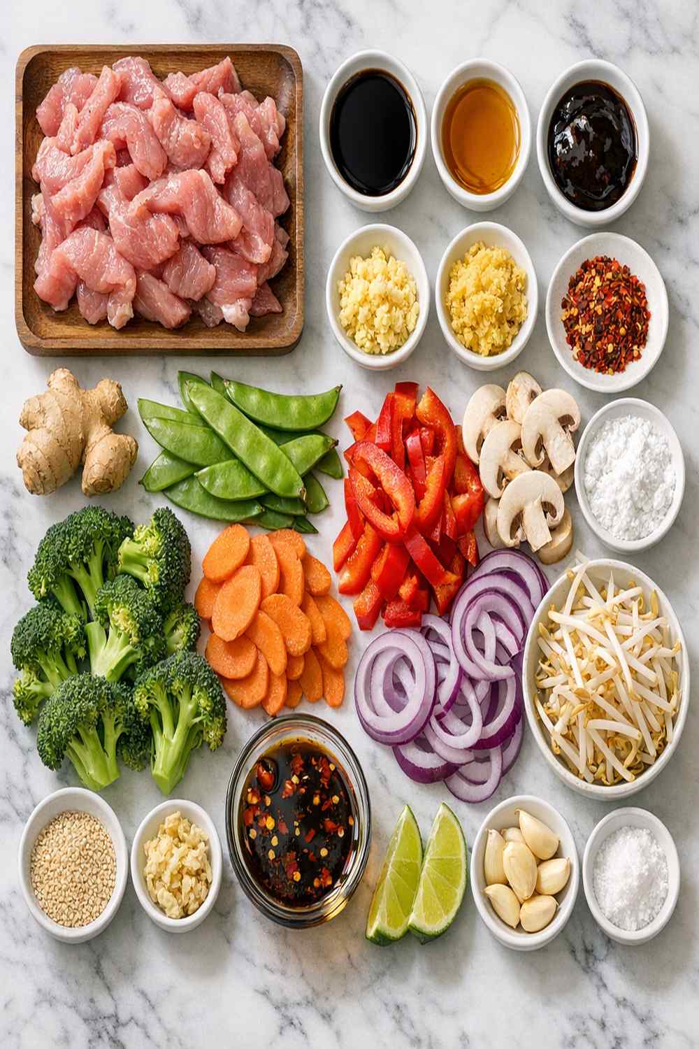 Stir Fry Pork Recipe ingredients