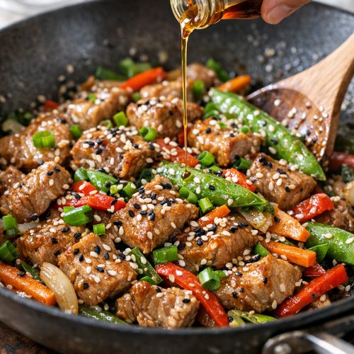 Step 6: Finish With Sesame Oil and Seeds