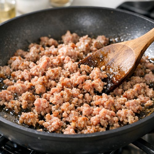 Step 2: Brown the Ground Sausage