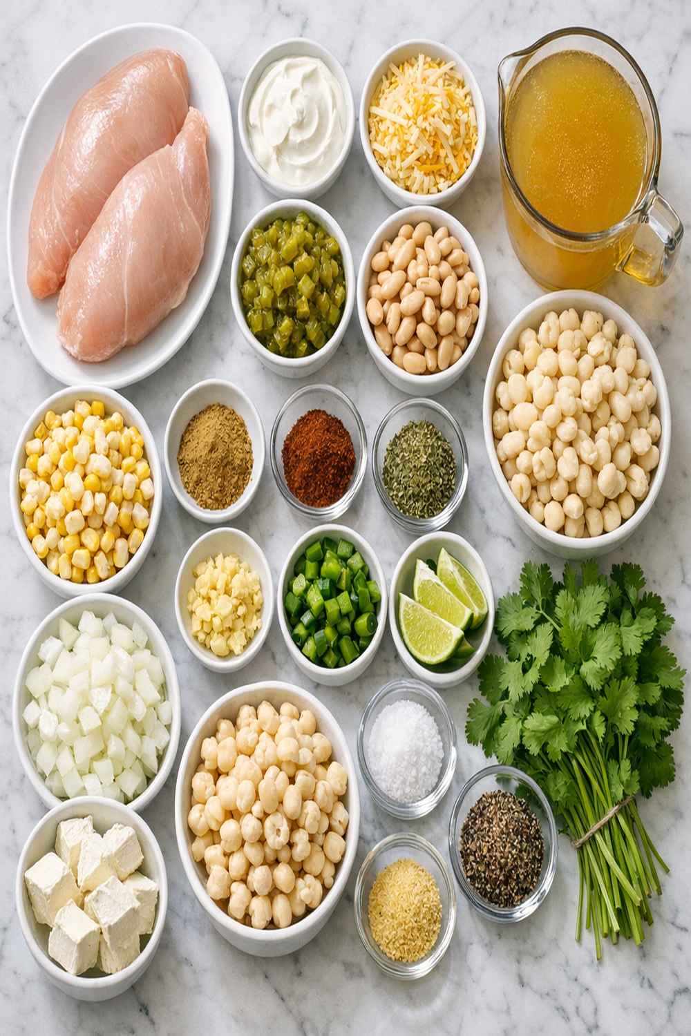 White Chili Crock Pot Recipe ingredients