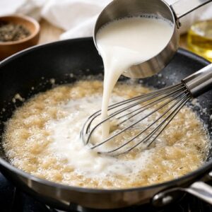 White Gravy Recipe Meal Prep step 4