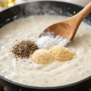 White Gravy Recipe Meal Prep step 6