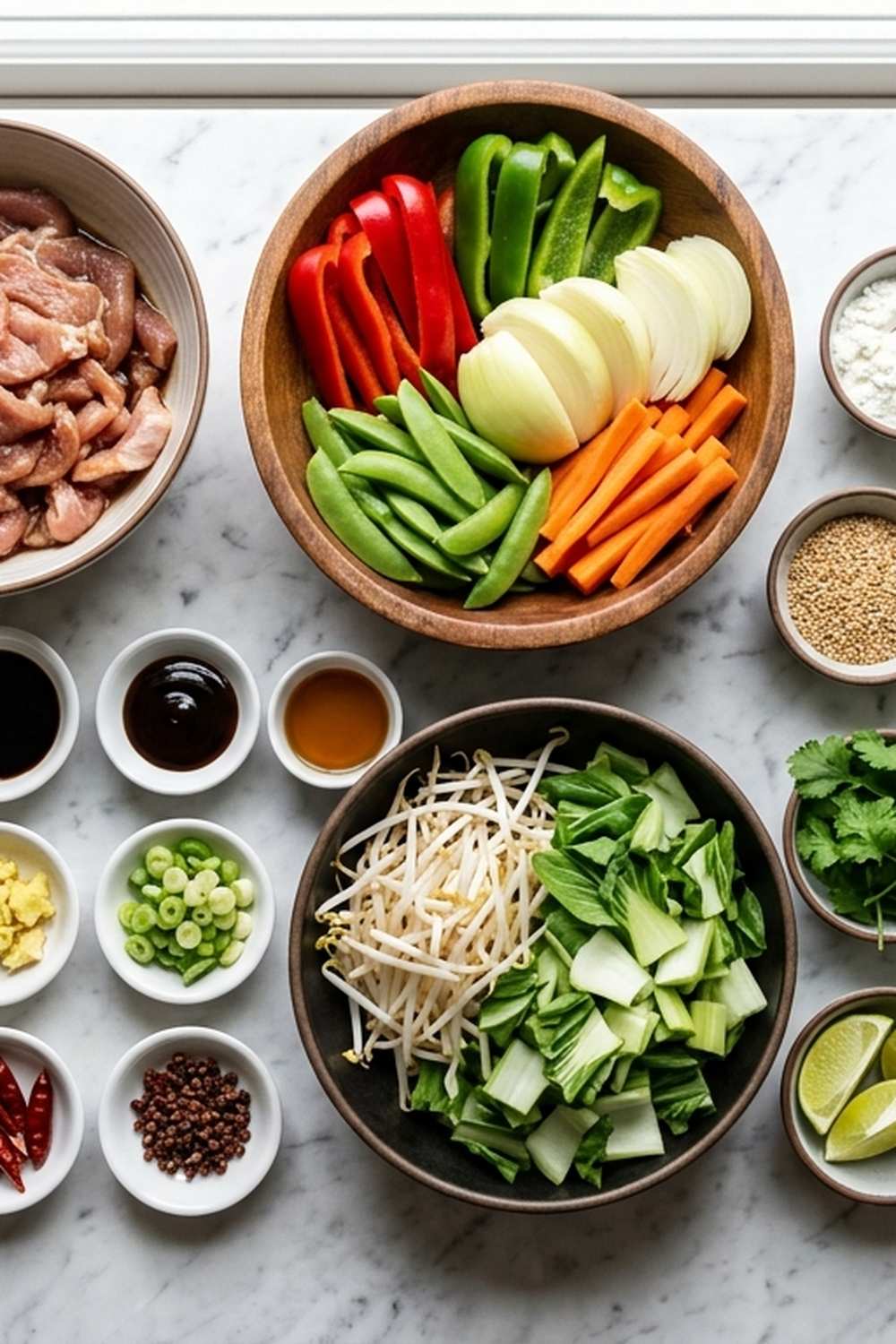 Chinese Pork Stir Fry Recipe ingredients